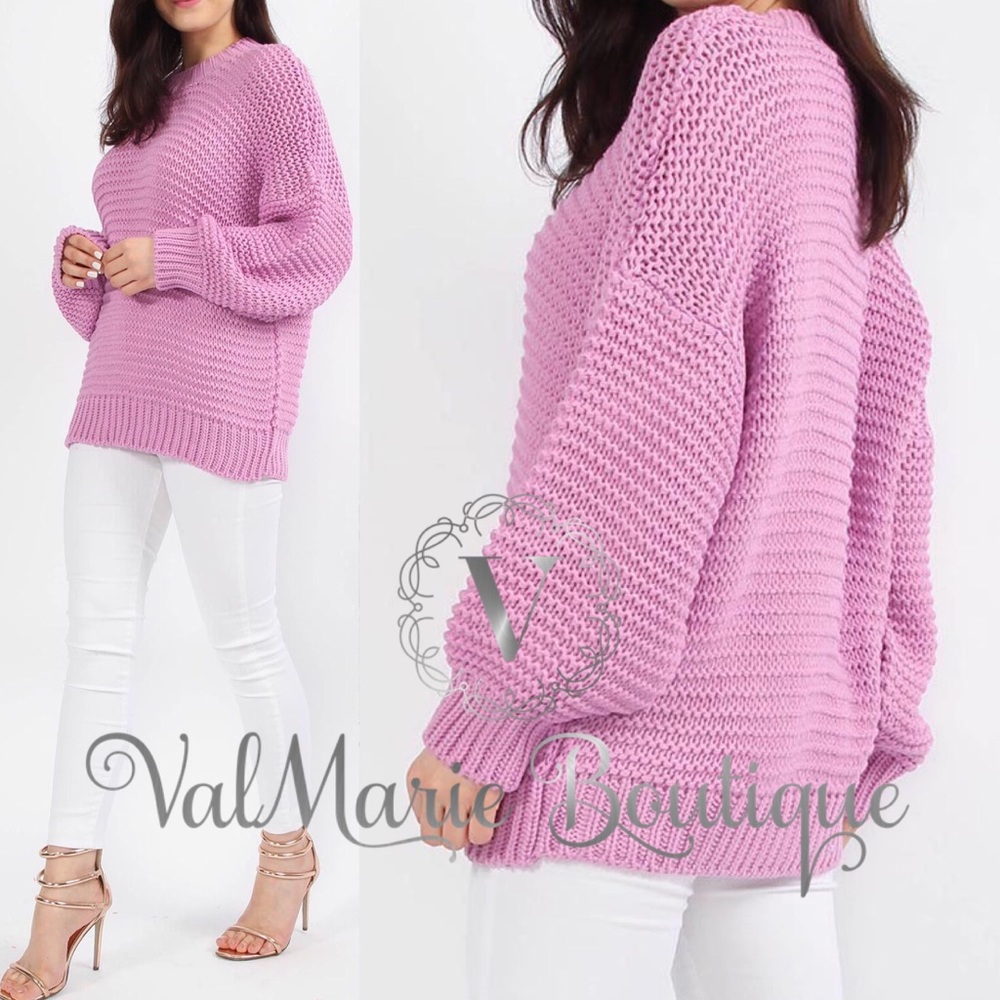 Soft Slouchy Oversized Knitted Sweater - Picture 2 of 2